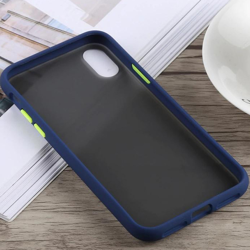 

TPU+PC чохол LikGus Maxshield для iPhone X (5.8") (Синій) 708851
