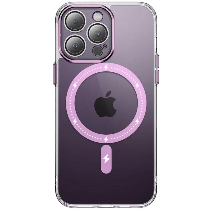 Чохол TPU+PC Colorful with Magnetic Safe на Apple iPhone 12 Pro Max (6.7") (Pink)