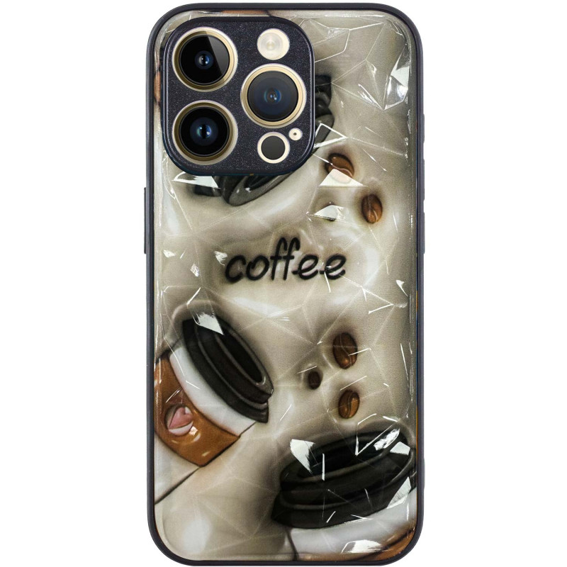 Фото TPU+PC чехол Prisma Plushie для Apple iPhone 14 Pro (6.1") (Coffee) на vchehle.ua