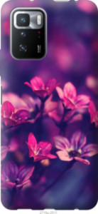 Чехол Пурпурные цветы для Xiaomi Poco X3 GT