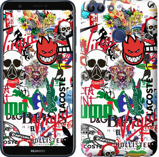 

Чохол Many different logos на Huawei Honor 9 Lite 658190