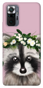 Чехол Raccoon in flowers для Xiaomi Redmi Note 10 Pro Max