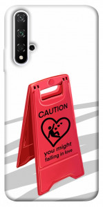 Чохол Caution falling in love для Huawei Honor 20