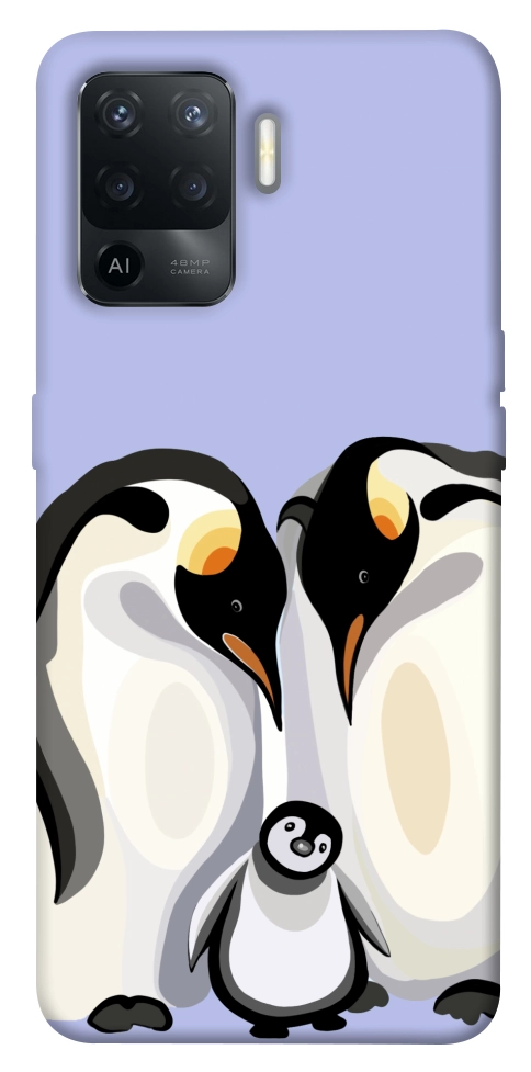 Чехол Penguin family для Oppo Reno 5 Lite