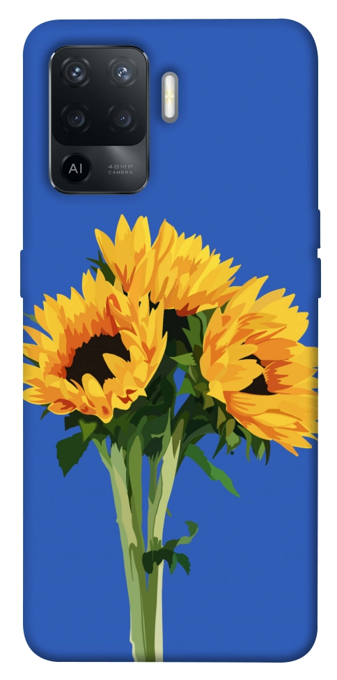 Чехол Bouquet of sunflowers для Oppo Reno 5 Lite