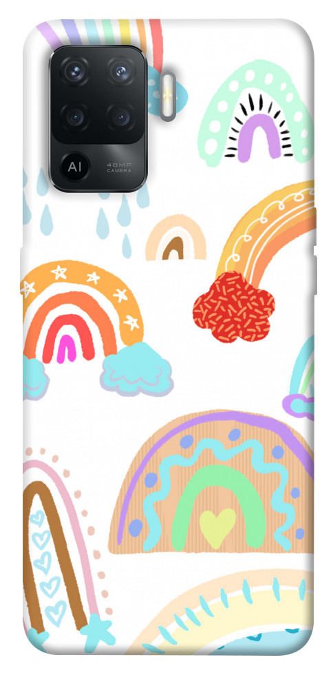 Чехол Rainbow world для Oppo Reno 5 Lite