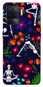 Чехол Yoga skeletons для Oppo Reno 5 Lite