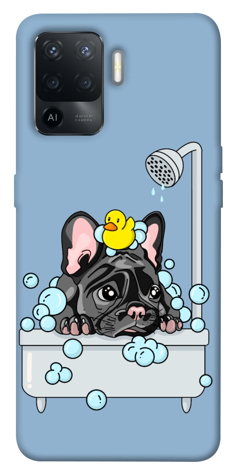 Чехол Dog in shower для Oppo Reno 5 Lite