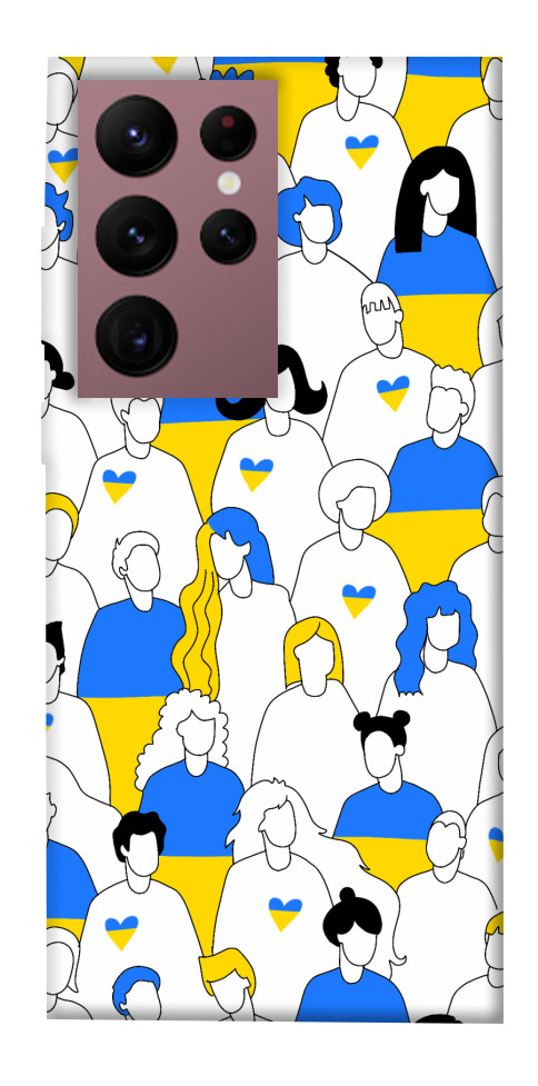 Чехол Люди для Galaxy S22 Ultra