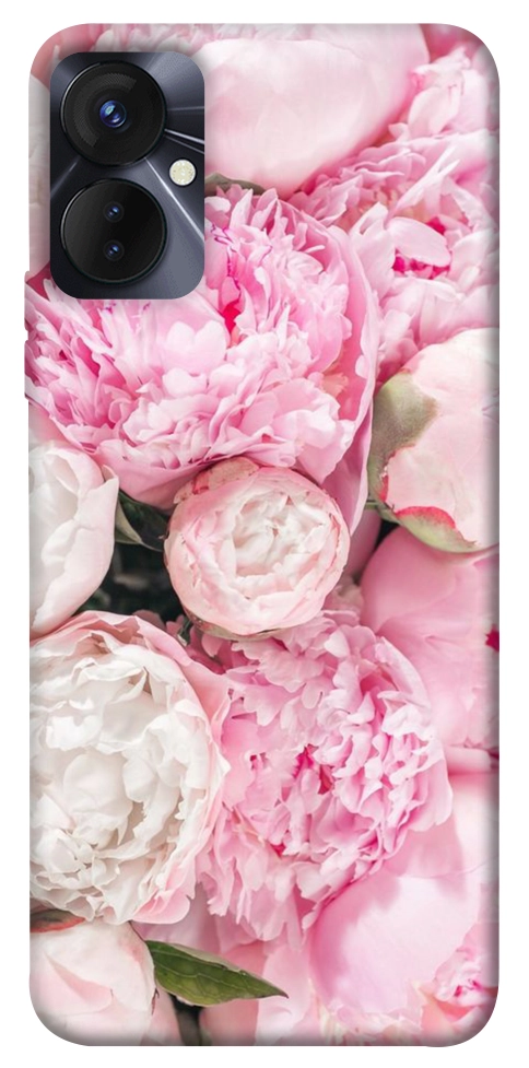 Чохол Pink peonies для TECNO Spark 9 Pro