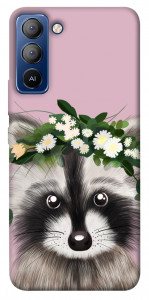 Чохол Raccoon in flowers для TECNO Pop 5 LTE