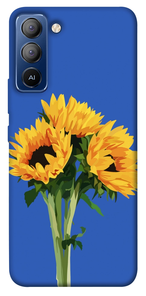 Чохол Bouquet of sunflowers для TECNO Pop 5 LTE