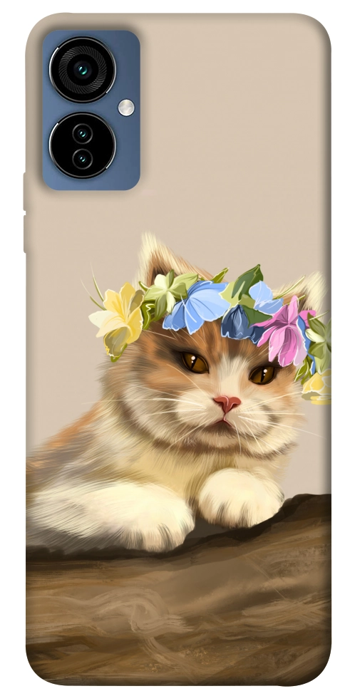 Чехол Cat in flowers для TECNO Camon 19 Neo