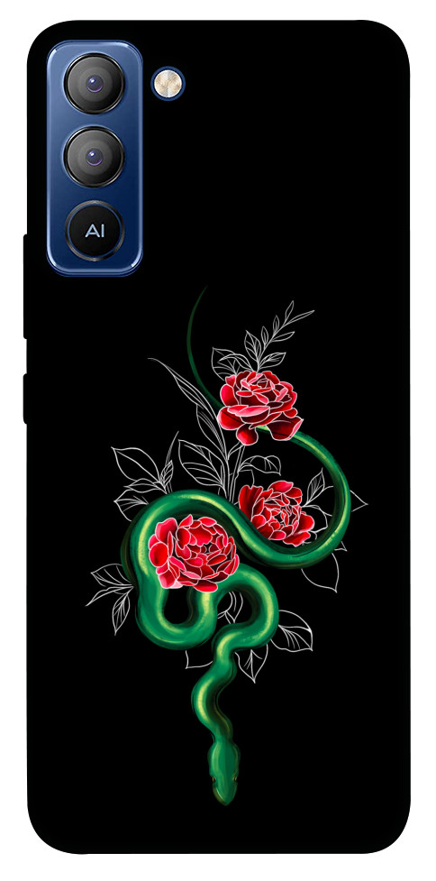 Чохол Snake in flowers для TECNO Pop 5 LTE