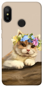 Чохол Cat in flowers для Xiaomi Redmi 6 Pro