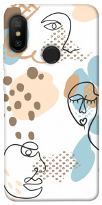 Чехол Face pattern для Xiaomi Mi A2 Lite