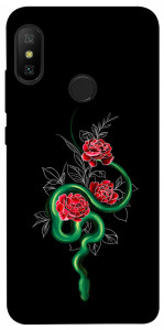 Чехол Snake in flowers для Xiaomi Mi A2 Lite