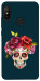 Чехол Flower skull для Xiaomi Redmi 6 Pro
