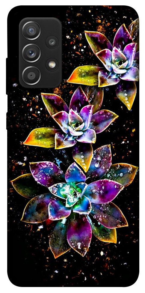 Чохол Flowers on black для Galaxy A52s