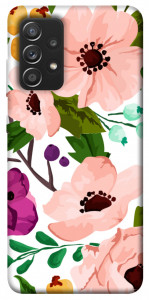 Чохол Акварельні квіти для Galaxy A52s