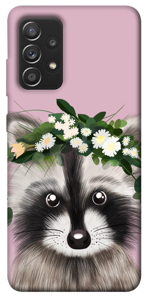 Чохол Raccoon in flowers для Galaxy A52s