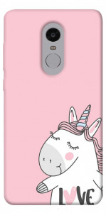 Чехол Unicorn love для Xiaomi Redmi Note 4X