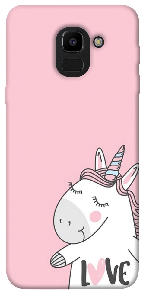 Чехол Unicorn love для Galaxy J6 (2018)