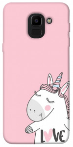 Чохол Unicorn love для Galaxy J6 (2018)