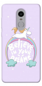 Чехол Believe in your dreams unicorn для Xiaomi Redmi Note 4X