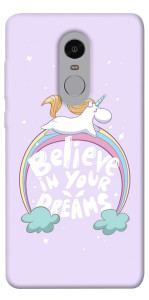 Чохол Believe in your dreams unicorn для Xiaomi Redmi Note 4 (Snapdragon)