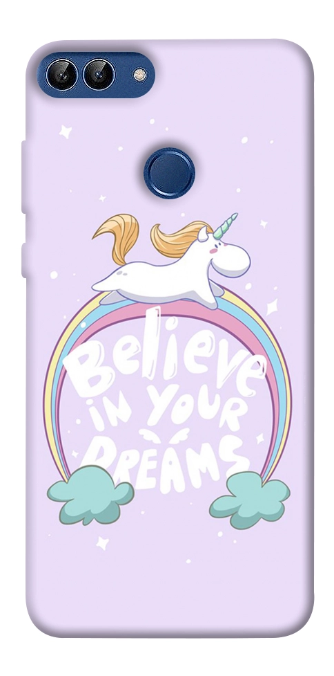 Чехол Believe in your dreams unicorn для Huawei P Smart