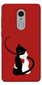 Чехол Влюбленные коты для Xiaomi Redmi Note 4 (Snapdragon)