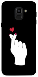 Чехол Сердце в руке для Galaxy J6 (2018)