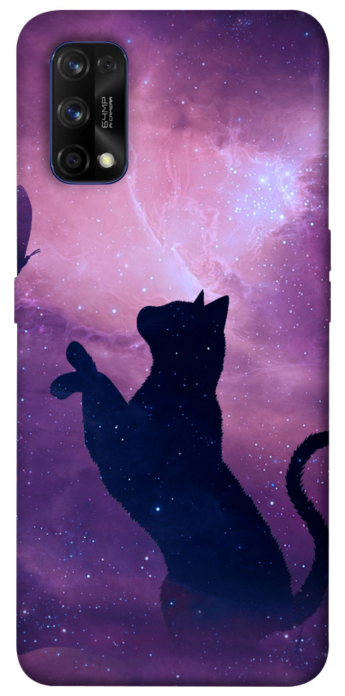

Чехол Кот и бабочка для Realme 7 Pro 1518692