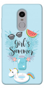 Чехол Girls summer для Xiaomi Redmi Note 4X