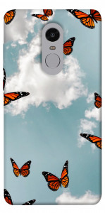 Чехол Summer butterfly для Xiaomi Redmi Note 4 (Snapdragon)