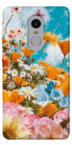 Чехол Летние цветы для Xiaomi Redmi Note 4 (Snapdragon)