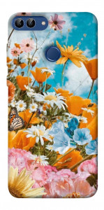 Чехол Летние цветы для Huawei Enjoy 7S