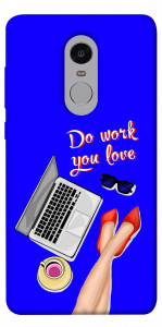 Чехол Do work you love для Xiaomi Redmi Note 4X