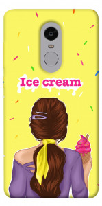 Чехол Ice cream girl для Xiaomi Redmi Note 4 (Snapdragon)