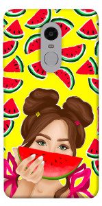 Чехол Watermelon girl для Xiaomi Redmi Note 4 (Snapdragon)
