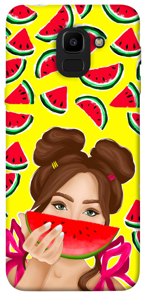 Чехол Watermelon girl для Galaxy J6 (2018)