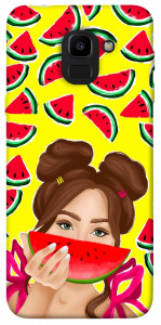 Чохол Watermelon girl для Galaxy J6 (2018)