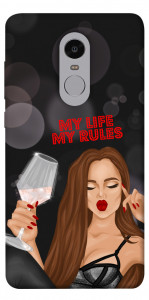 Чехол My life my rules для Xiaomi Redmi Note 4 (Snapdragon)