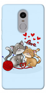 Чехол Два кота Love для Xiaomi Redmi Note 4 (Snapdragon)