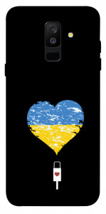 Чехол З Україною в серці для Galaxy A6 Plus (2018)