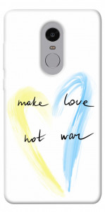 Чехол Make love not war для Xiaomi Redmi Note 4 (Snapdragon)