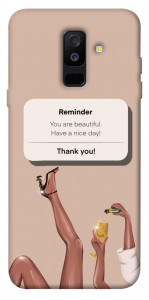 Чехол Beautiful reminder для Galaxy A6 Plus (2018)