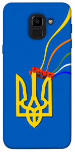 Чехол Квітучий герб для Galaxy J6 (2018)