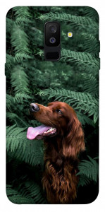 Чехол Собака в зелени для Galaxy A6 Plus (2018)